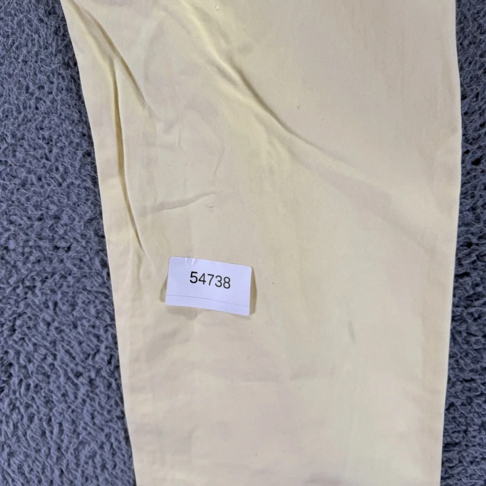 Bonobos Pant Mens 36x32 Yellow Cotton Chino Straight Slim Business Preppy Career